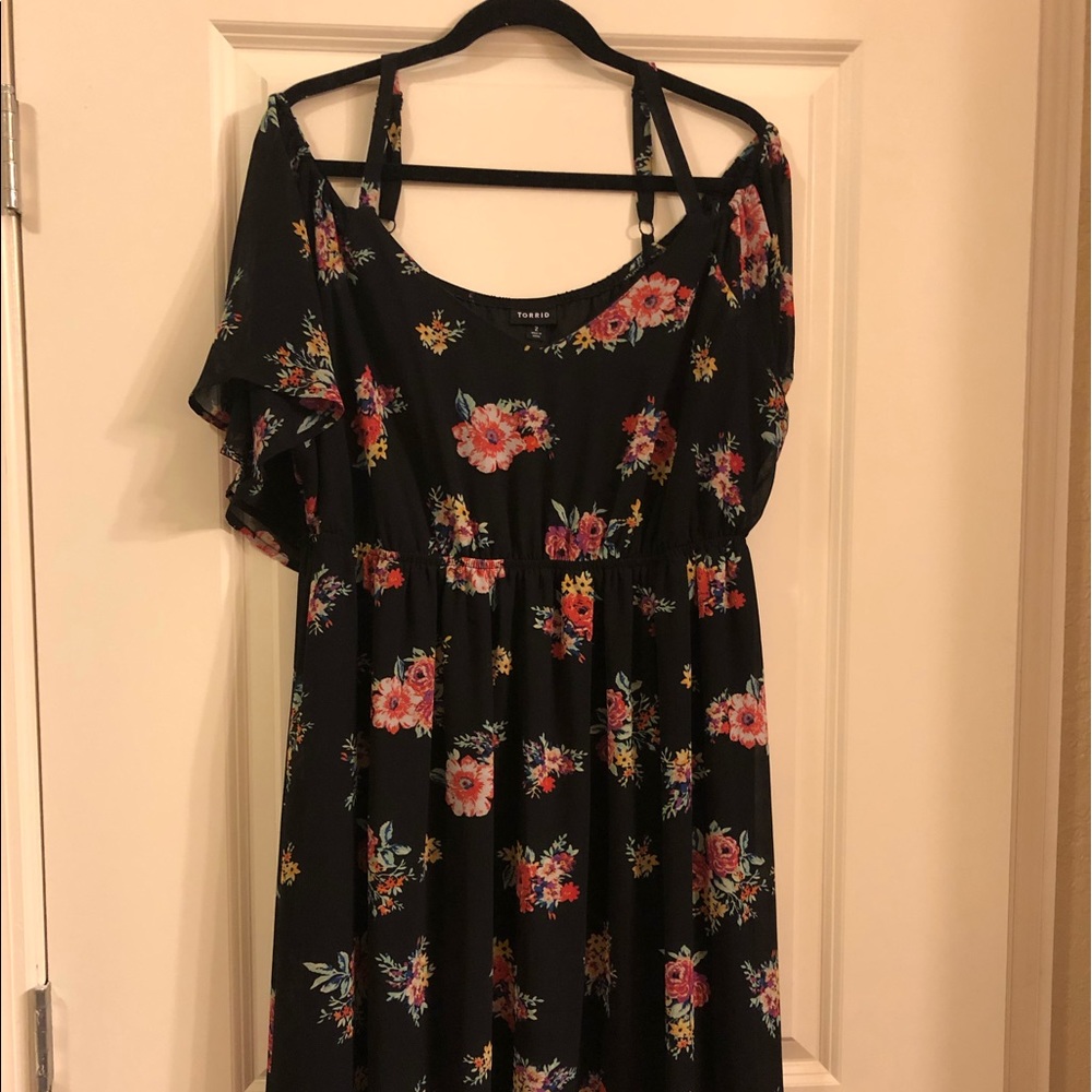 Torrid Size 2 cold Shoulder Dress